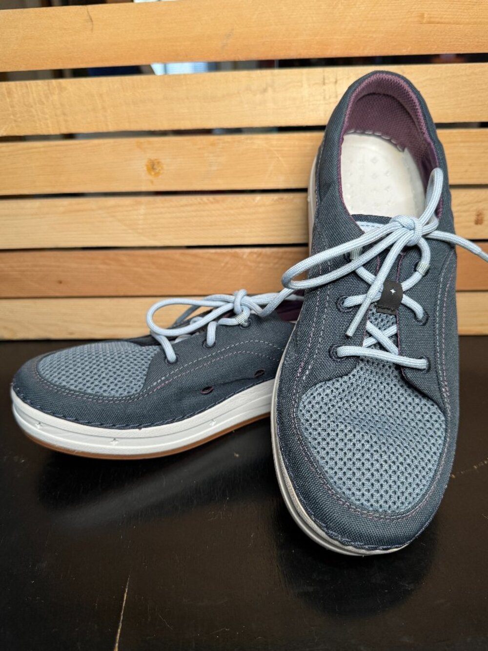 Astral Boat Shoes Womens 8.5 Blue Porter Mesh Loafer Lace Up Water Casual NWOB